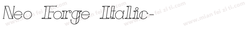 Neo Forge Italic字体转换